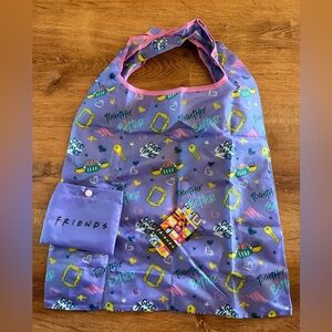 FRIENDS 1pc Letter Print Foldable Tote Bag Portable Shopping Bag Gifts